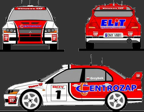 Mitsubishi Lancer Evo8 dla Grzybek-Team